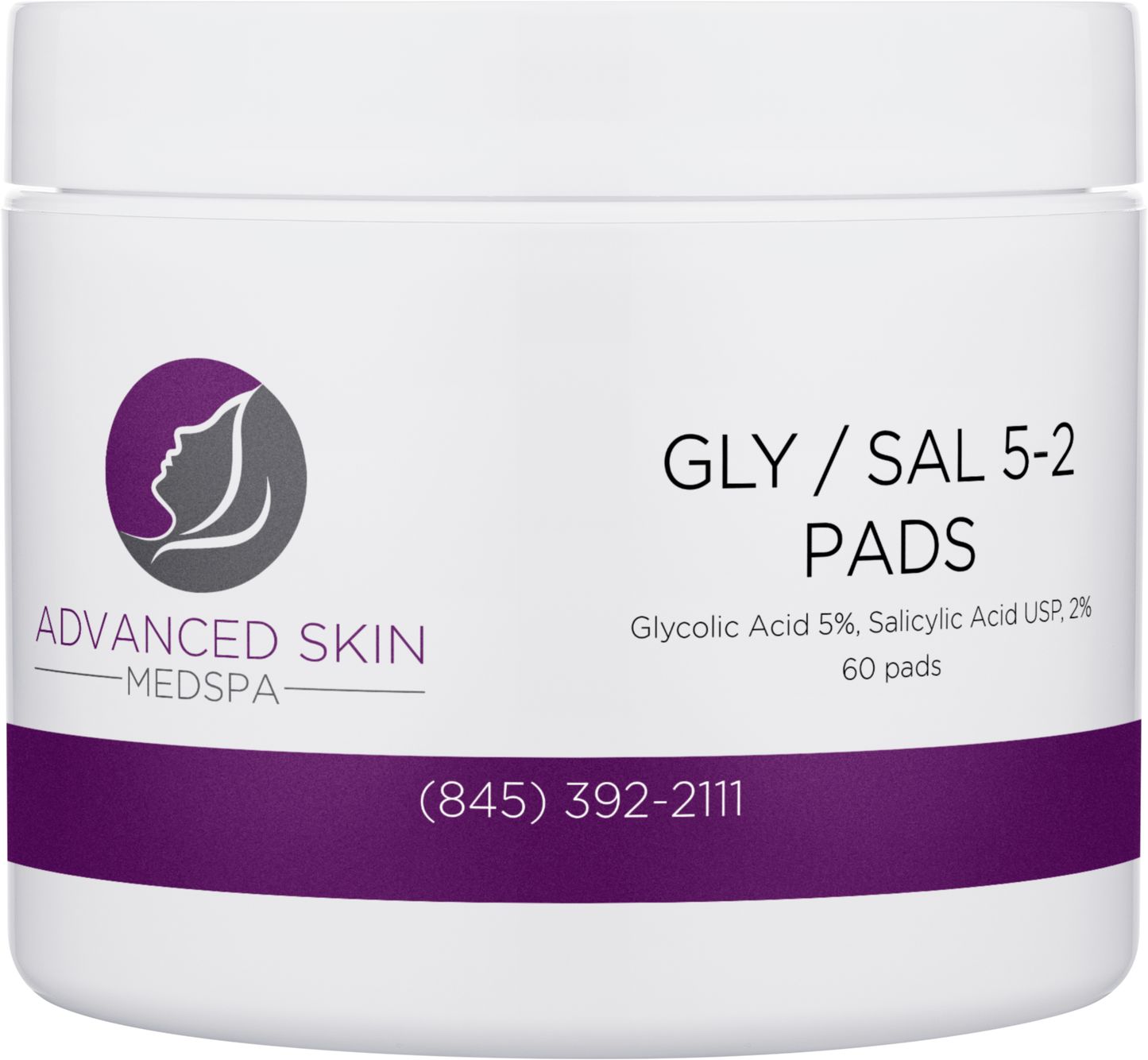 GLYCOLIC GLOW TREATMENT PADS 20% NON BUFFERED ACID (gly/sal 5-2 pads)